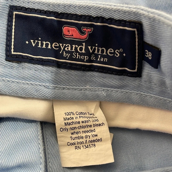 VINEYARD VINES Classic Fit Fish Embroidered Casual Breaker Short With Pockets 38 - Picture 5 of 8